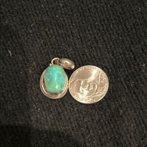 Silver and Larimar Pendant